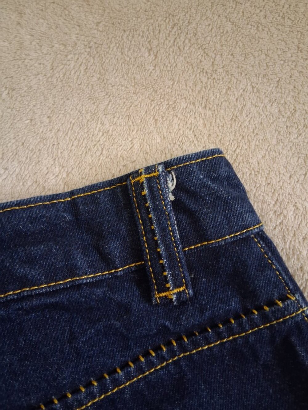 On Dog N' Friends (ODF) Women's M Embroidered Mushroom Dark Denim Mini Skirt - Picture 12 of 12